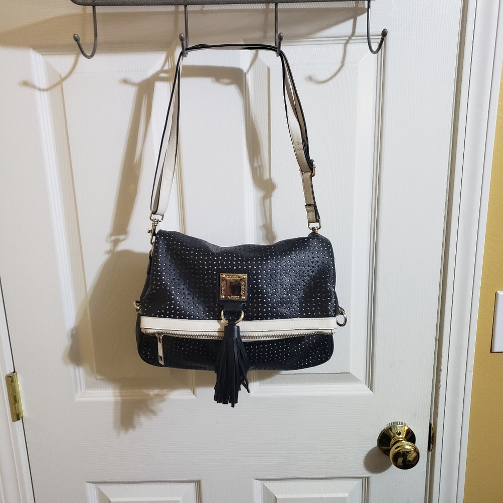 Mark Black and White Purse